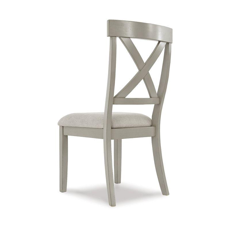 Sand & Stable™ Coastline Solid Wood Cross Back Side Chair in Gray & Reviews | Wayfair