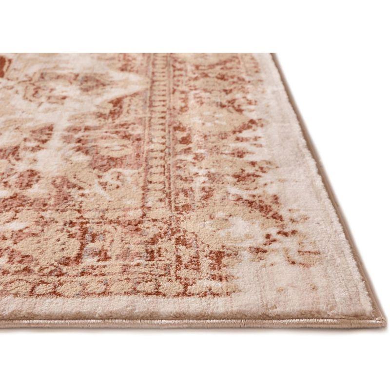 Well Woven Millie Medallion Modern Distressed Oriental Carpet Area Rug