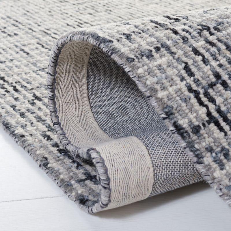 Abstract ABT468 Handmade Indoor Area Rug - Dark Grey/Ivory - 6'x9' - Safavieh