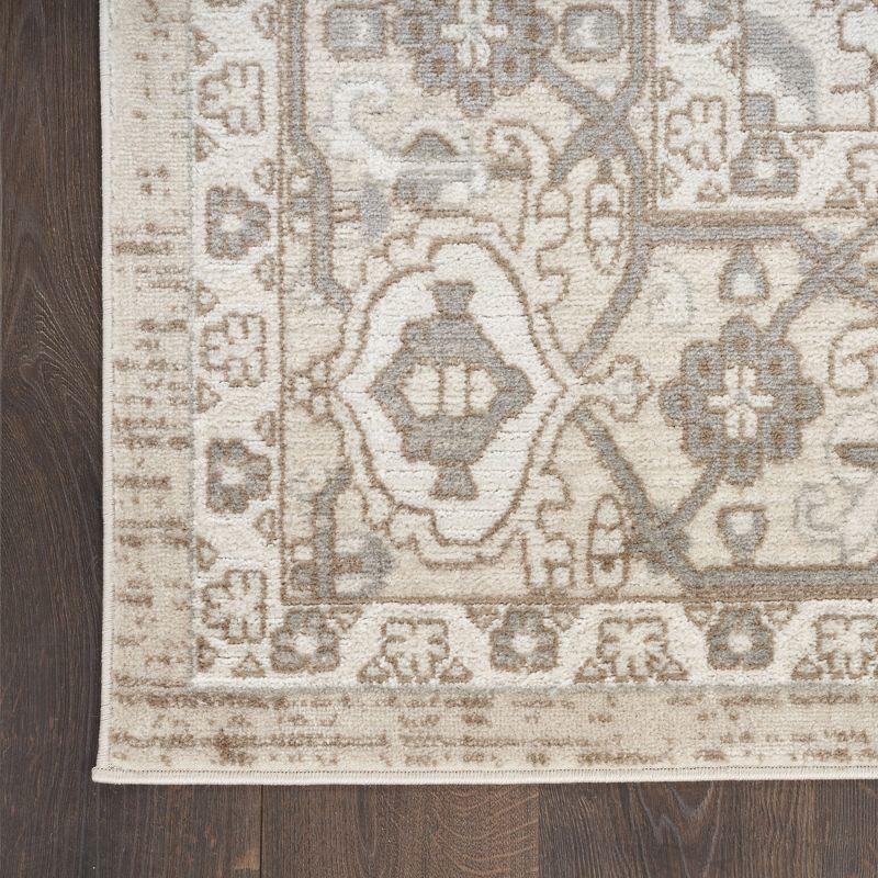 Nourison Concerto Center Medallion Indoor Rug Beige 7'10"x9'10"
