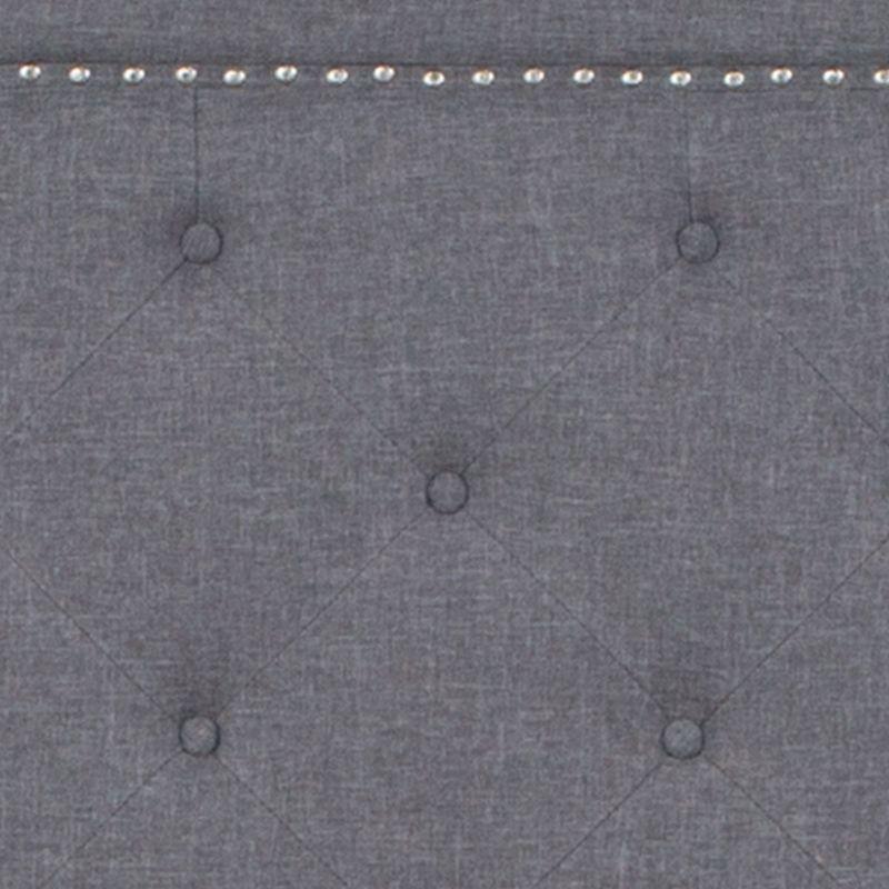 Flash Furniture Brighton Twin Size Tufted Upholstered Platform Bed in Light Gray Fabric