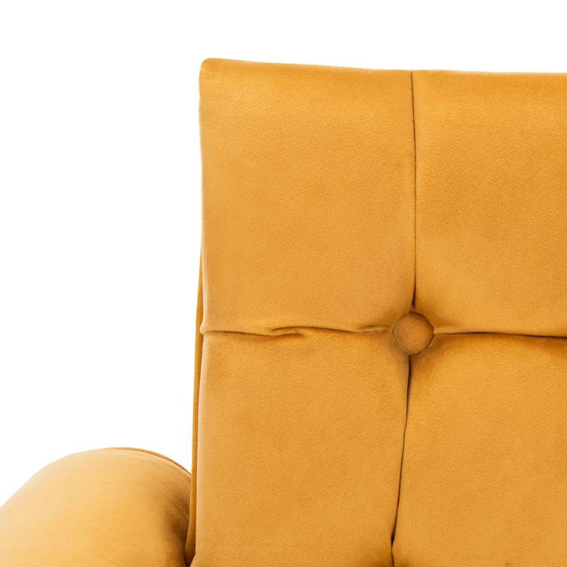 Amaris Tufted Accent Chair - ACH4503 - Marigold/Black - Safavieh