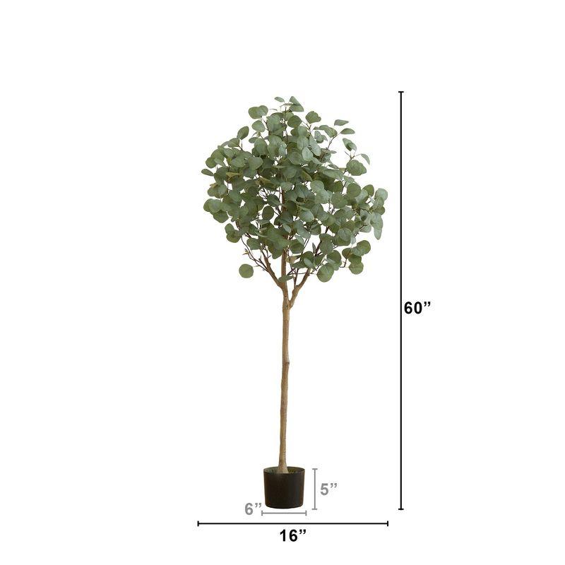 Nearly Natural 5-ft Artificial Eucalyptus Tree