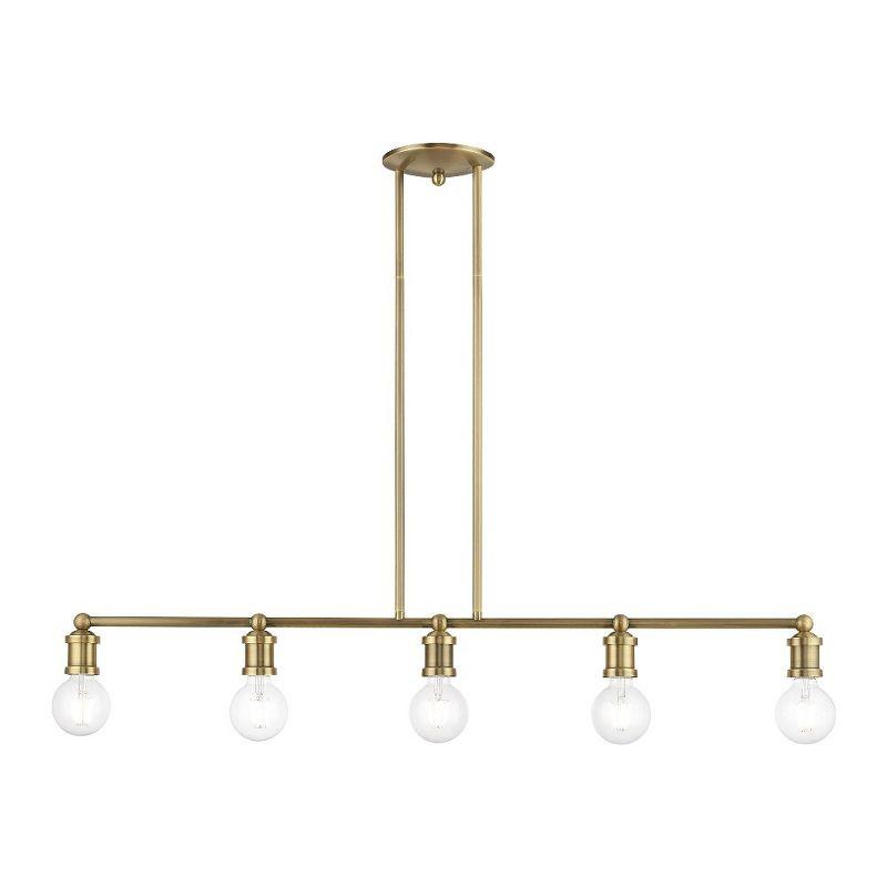 Livex Lighting Lansdale 5 - Light Chandelier in  Antique Brass