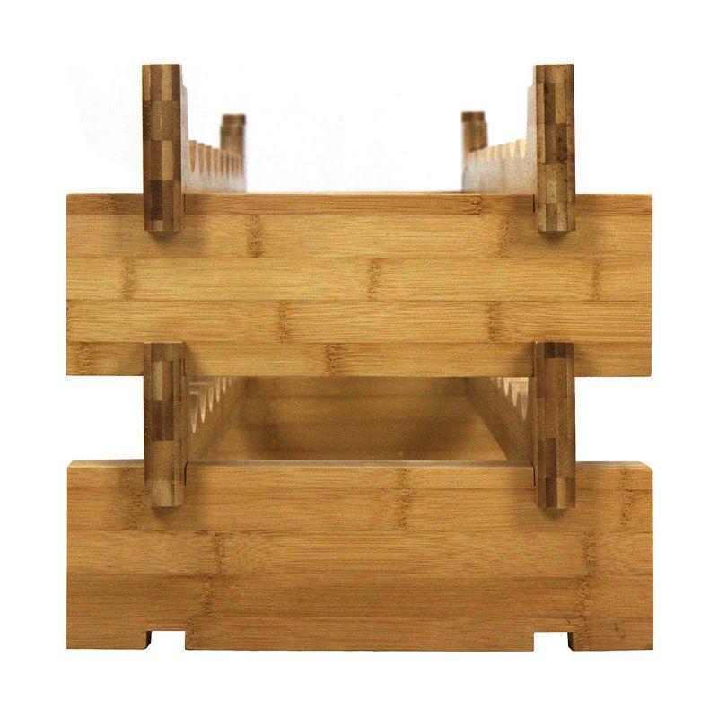Ocean Star International Solid Wood Floor Wine Bottle Rack in Natural
