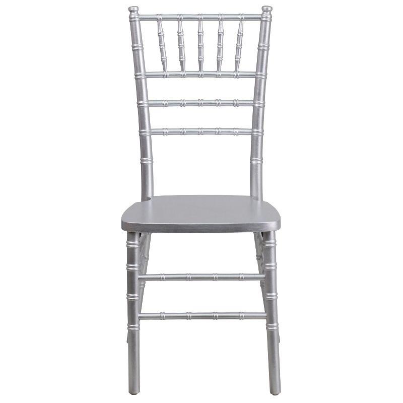 Flash Furniture HERCULES Series Silver Wood Chiavari Chair