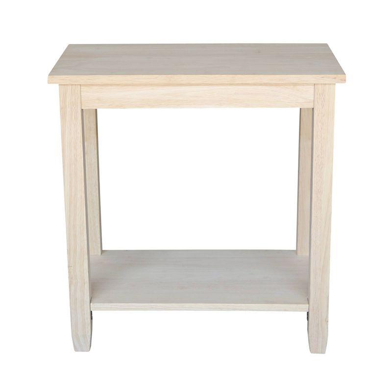 Classic Solid Wood Solano Accent Table in Natural Finish