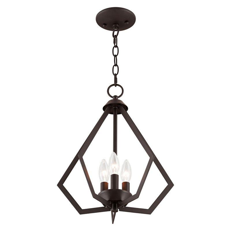 Livex Lighting Prism 3 - Light Chandelier in  Bronze