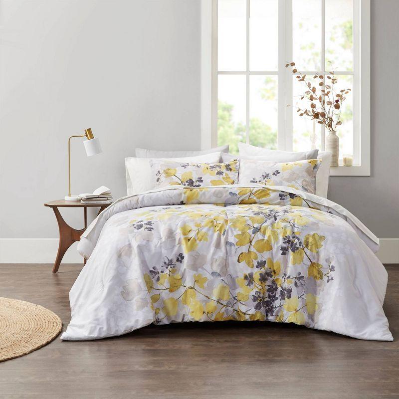 Floral Comforter Set with Bed Sheets