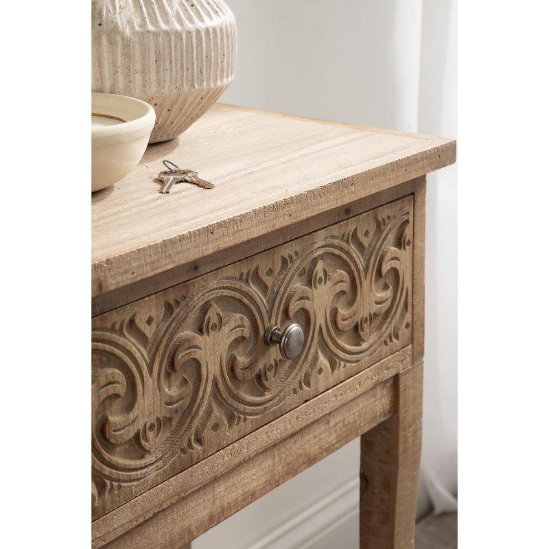 Kate and Laurel Cassetta Wood Side Table