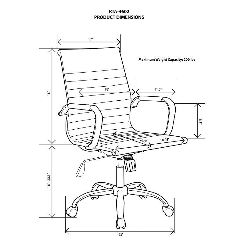 Modern Medium Back Executive Office Chair - Techni Mobili