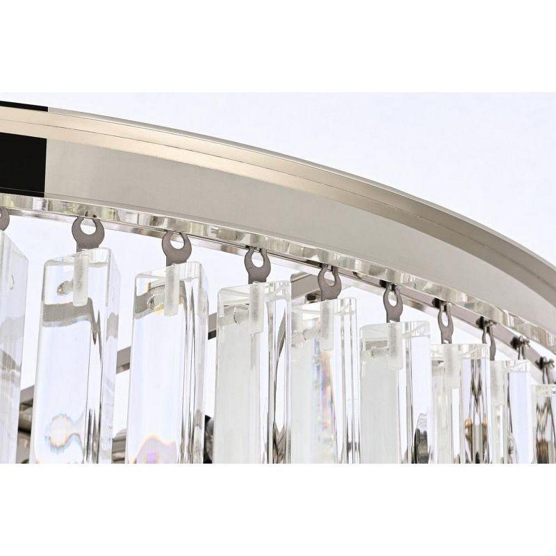 Elegant Lighting Sydney 42 - Light Chandelier in  Polished Nickel