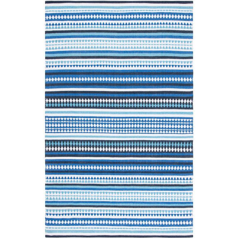 Montauk MTK451 Hand Woven Area Rug - Blue/Ivory - 4'x6' - Safavieh.
