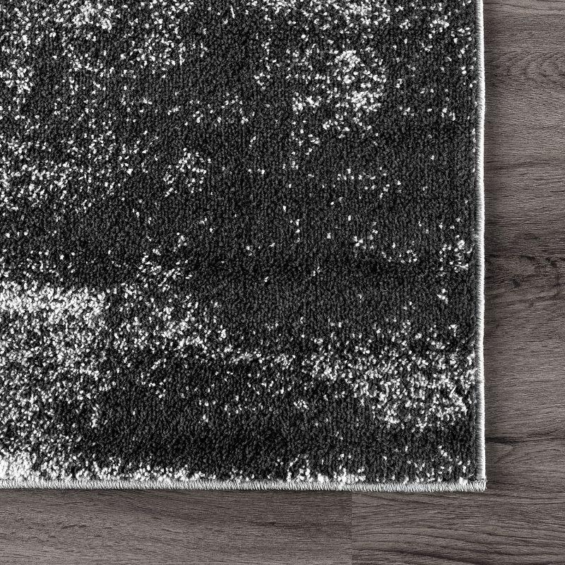 Nuloom Alayna Abstract 8x10 Indoor Area Rug for Living Room Bedroom Dining Room Kitchen, Black/Ivory