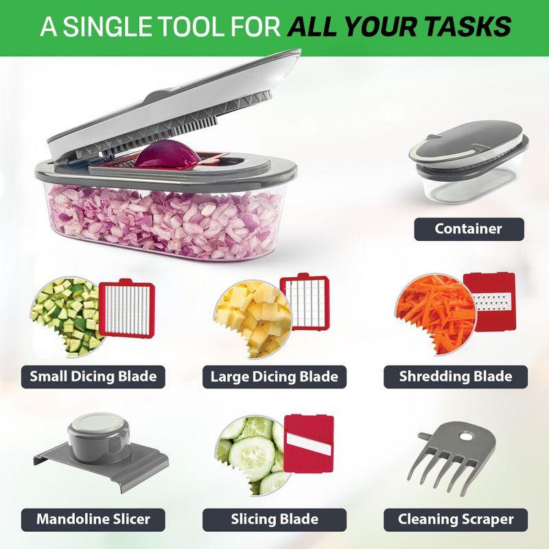 Chopzilla Gray Multi Function Chopper with 4 Blades