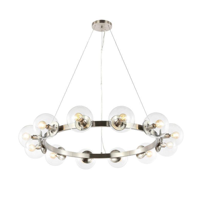 Rylian 12 Light 38" Chandelier - CHA4063 - Nickle - Safavieh