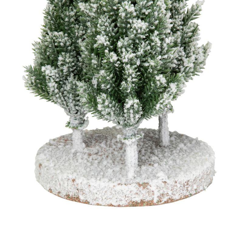 Northlight Seasonal Frosted Trio Of Pine Trees Christmas Decoration - 8" - Unlit