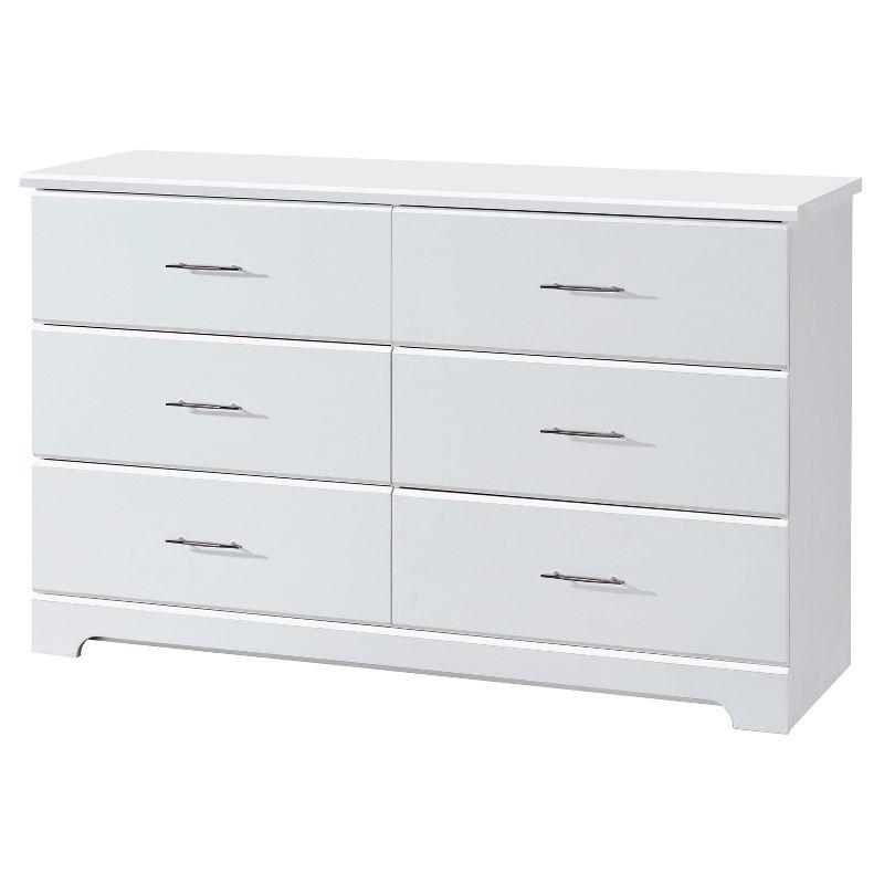 Brookside White 6-Drawer Nursery Double Dresser - GREENGUARD Certified