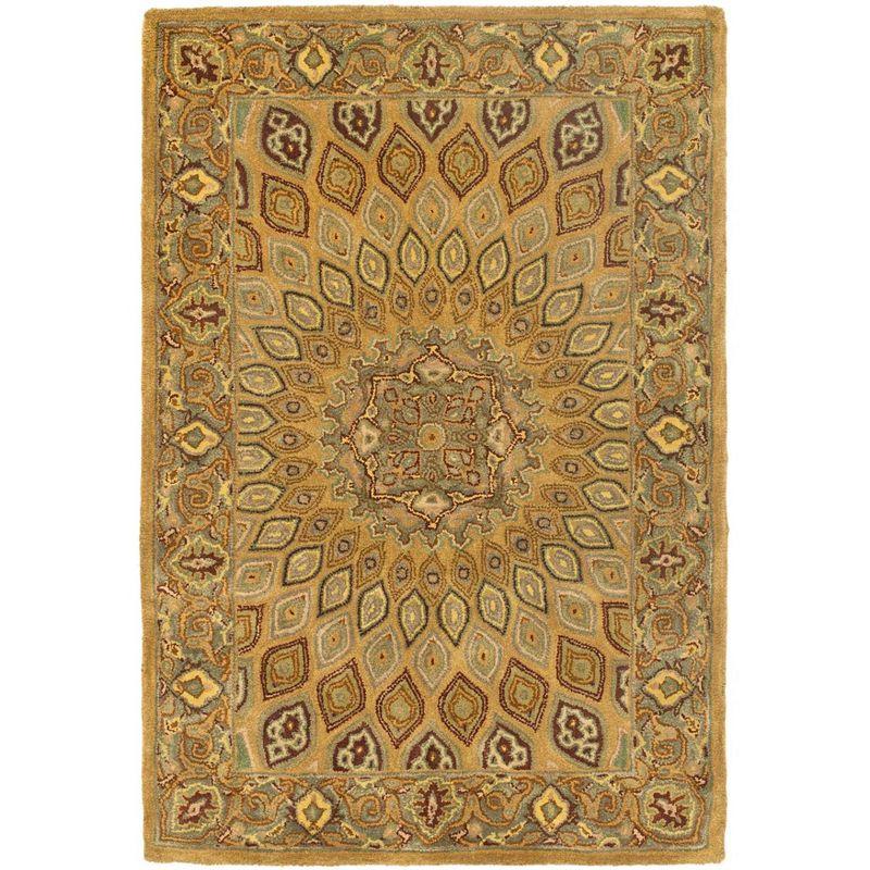 Heritage HG914 Hand Tufted Area Rug - Light Brown/Grey - 5'x8' - Safavieh.