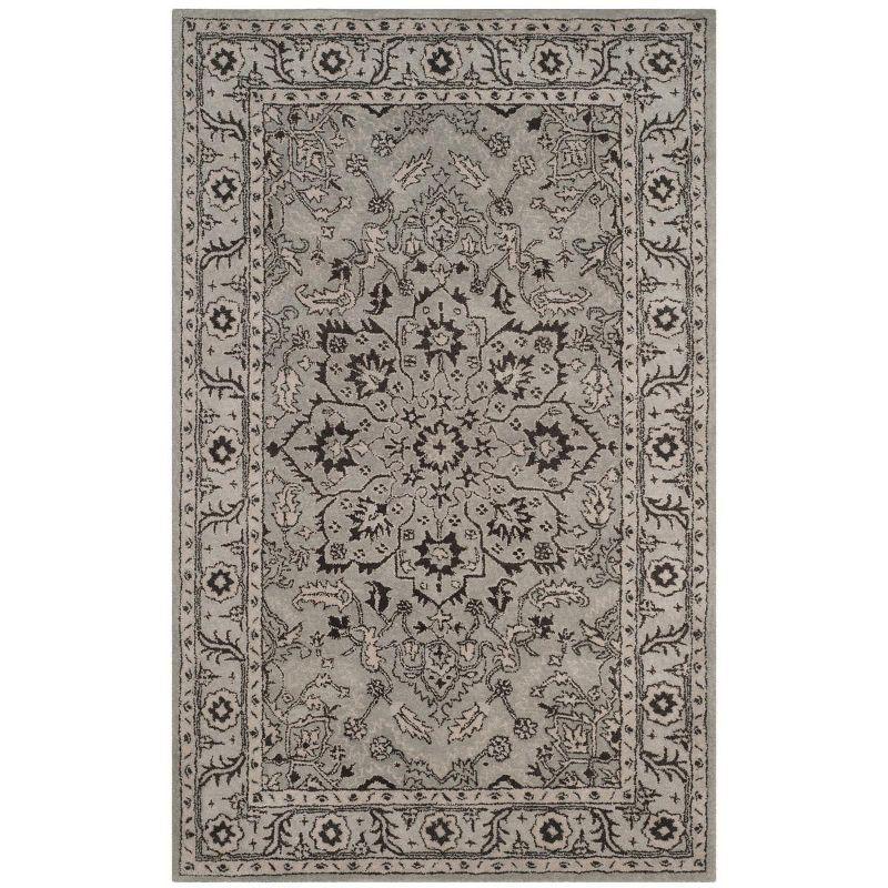 Antiquity AT58 Hand Tufted Area Rug - Grey/Beige - 6'x9' - Safavieh.