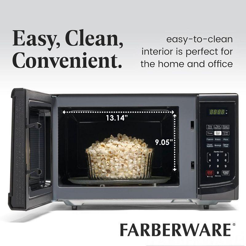Farberware Farberware 0.9 Cubic Feet Countertop Microwave FM09BKA