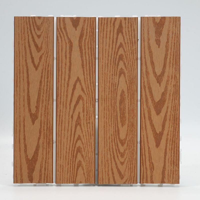 Wood Plastic Composite Deck Tiles Set of 20pcs, Composite Decking Resist Rust