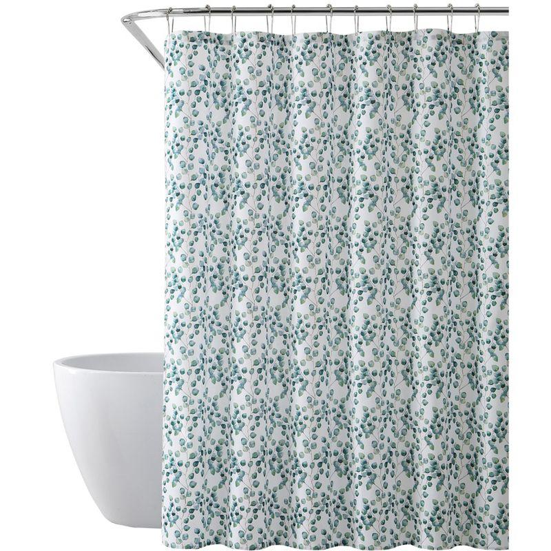 Eucalyptus Leaf Fabric Shower Curtain, 70"x72"