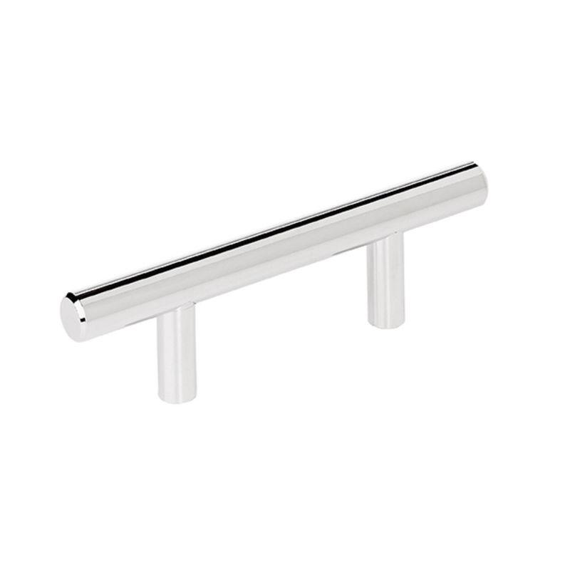 Polished Nickel 4.88" Modern Bar Pull with Mounting Hardware