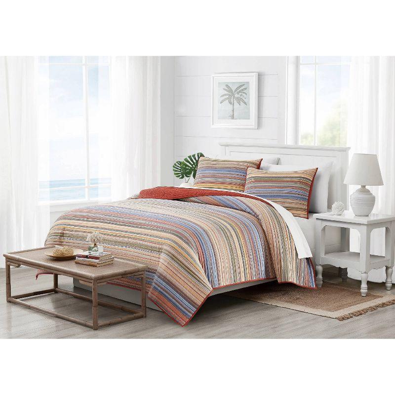 Oceanfront Resort Naples Yarn Dye Stripe Quilt Set