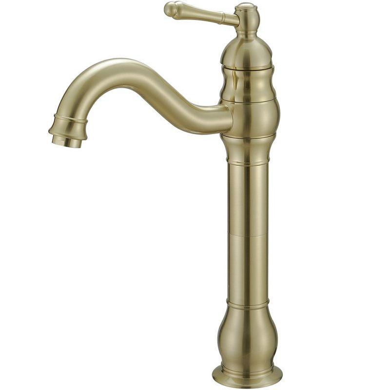VIBRANTBATH 9310-BG Vessel Sink Faucet Single-handle Bathroom Faucet with Drain Assembly