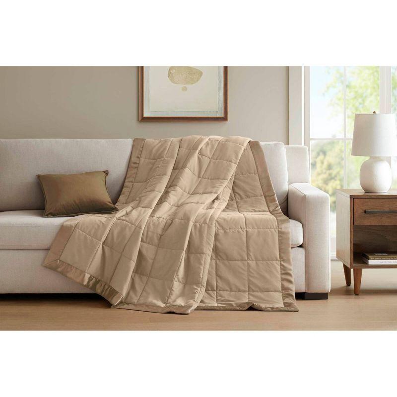 Madison Park Lightweight Down Alternative Blanket with Satin Trim