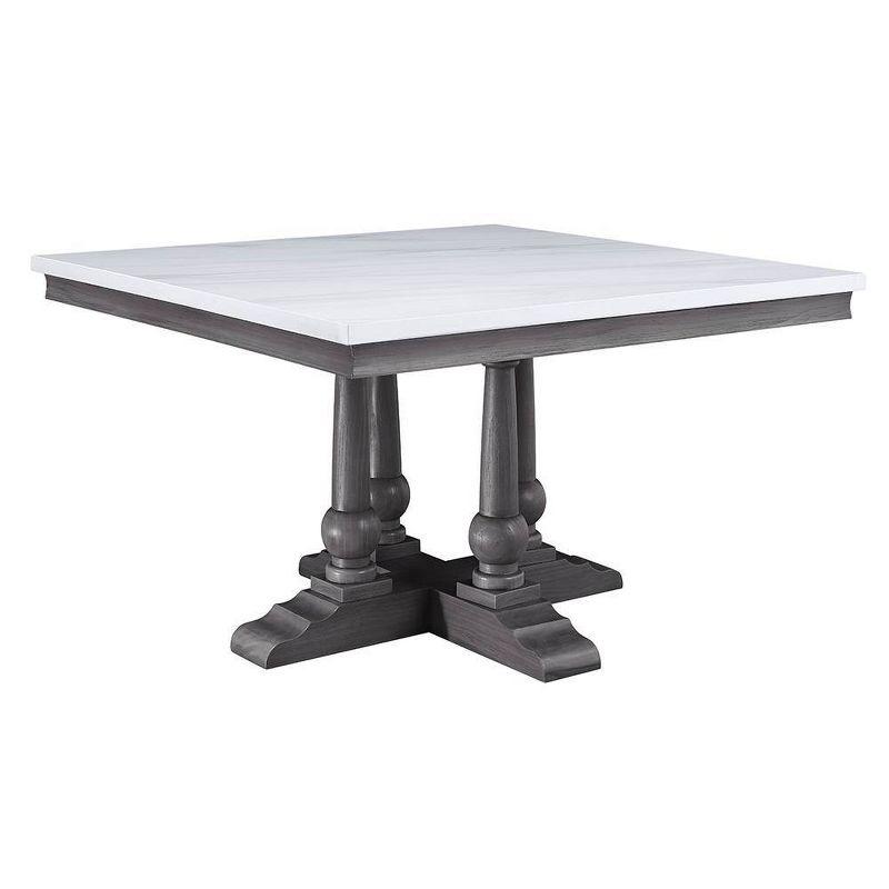 Faux Marble Top Dining Table