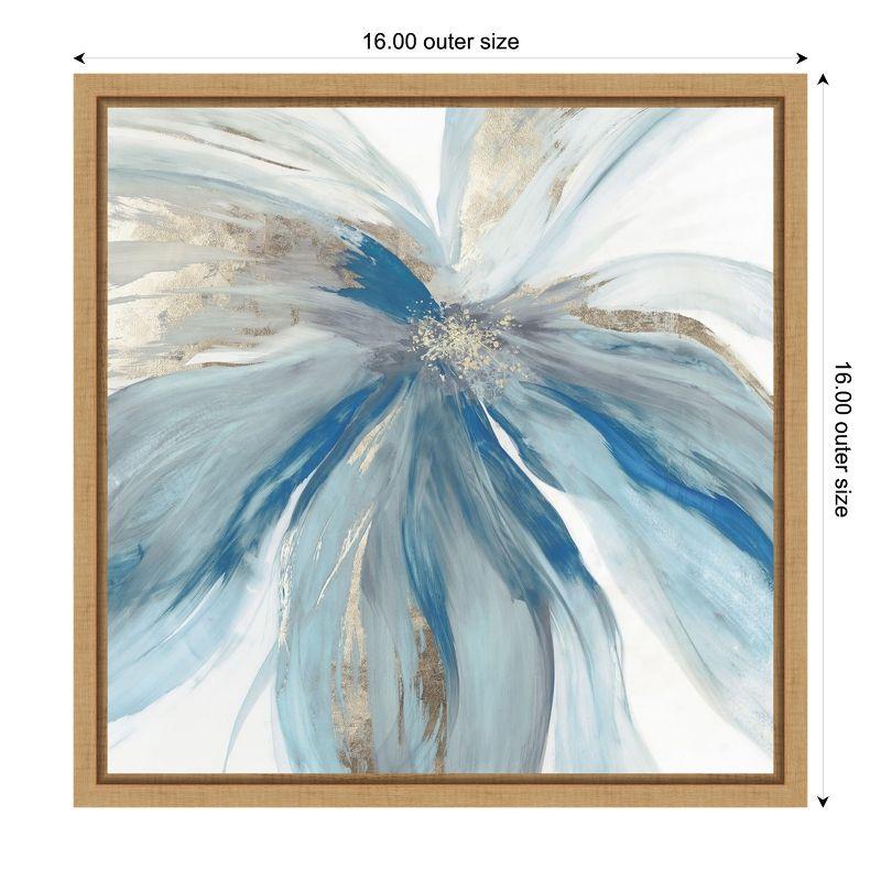 Amanti Art Blue Monarch I (Flower) by Asia Jensen Canvas Wall Art Print Framed 16 x 16-in.