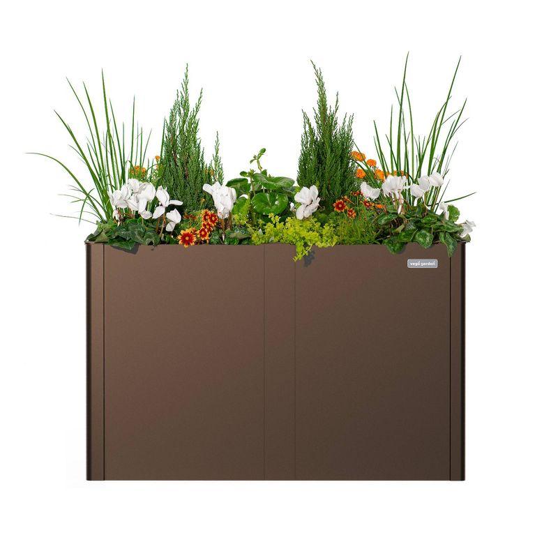 Vego Garden Modern 32" Tall Metal Outdoor Long Planter Box