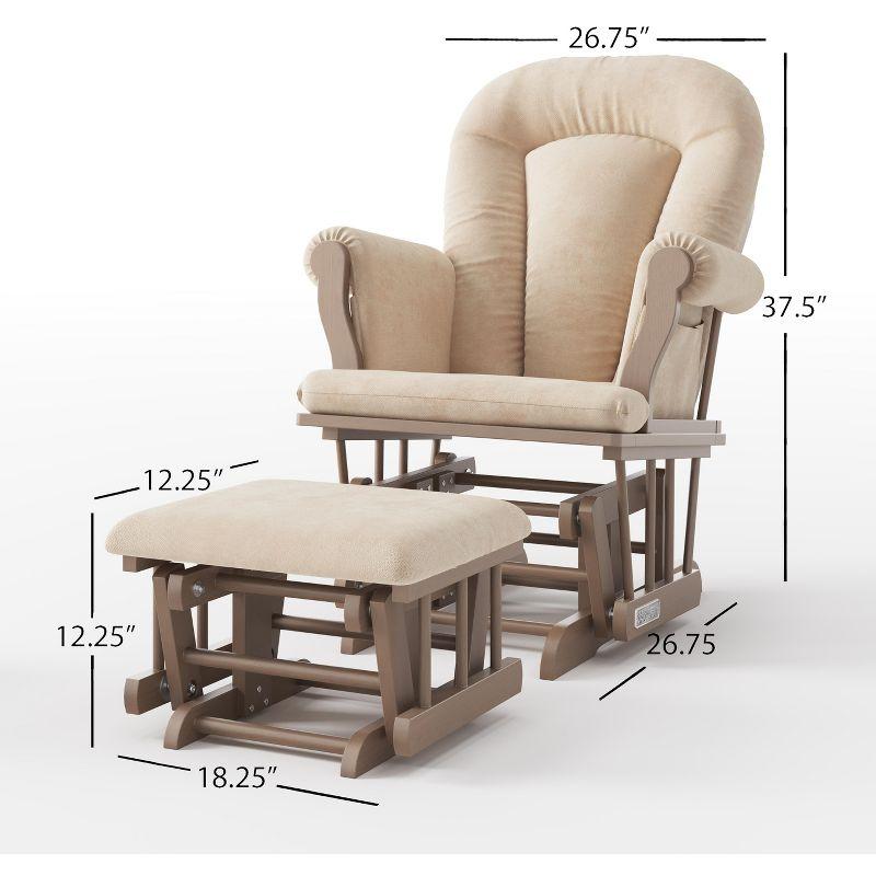 Child Craft Cozy Glider Rocker and Ottoman