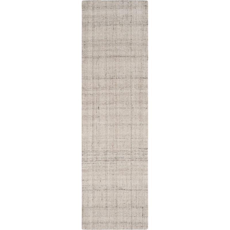 Abstract ABT141 Handmade Indoor Runner - Light Grey - 2'-3"x20' - Safavieh