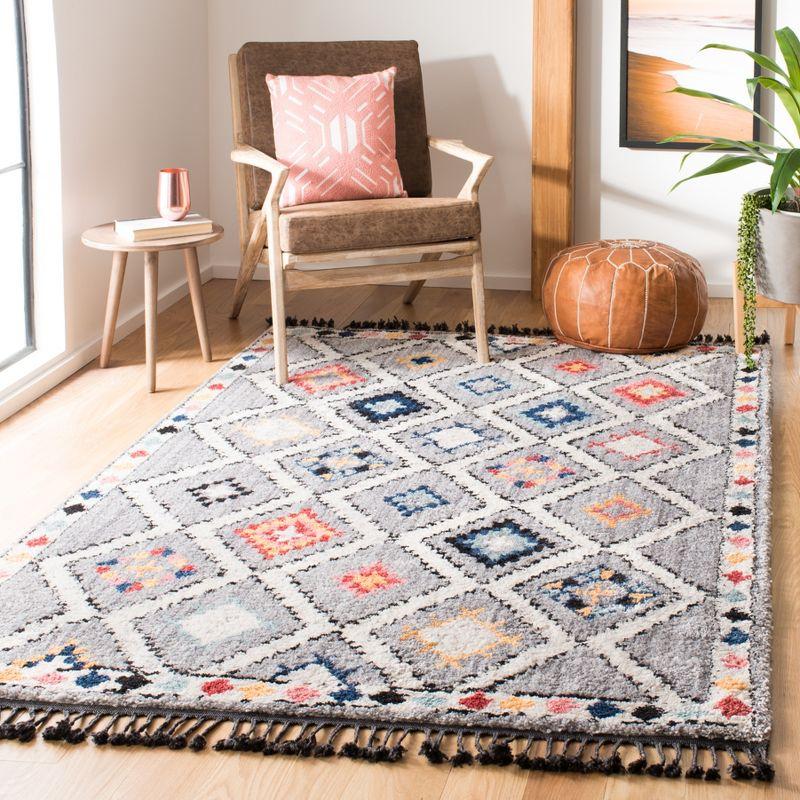 Morocco MRC965 Power Loomed Area Rug - Grey/Multi - 6'x9' - Safavieh.