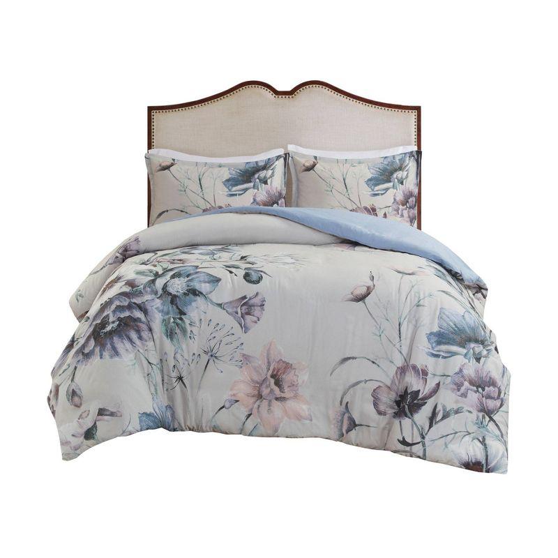 Madison Park Cassandra 3 Piece Cotton Duvet Cover Set