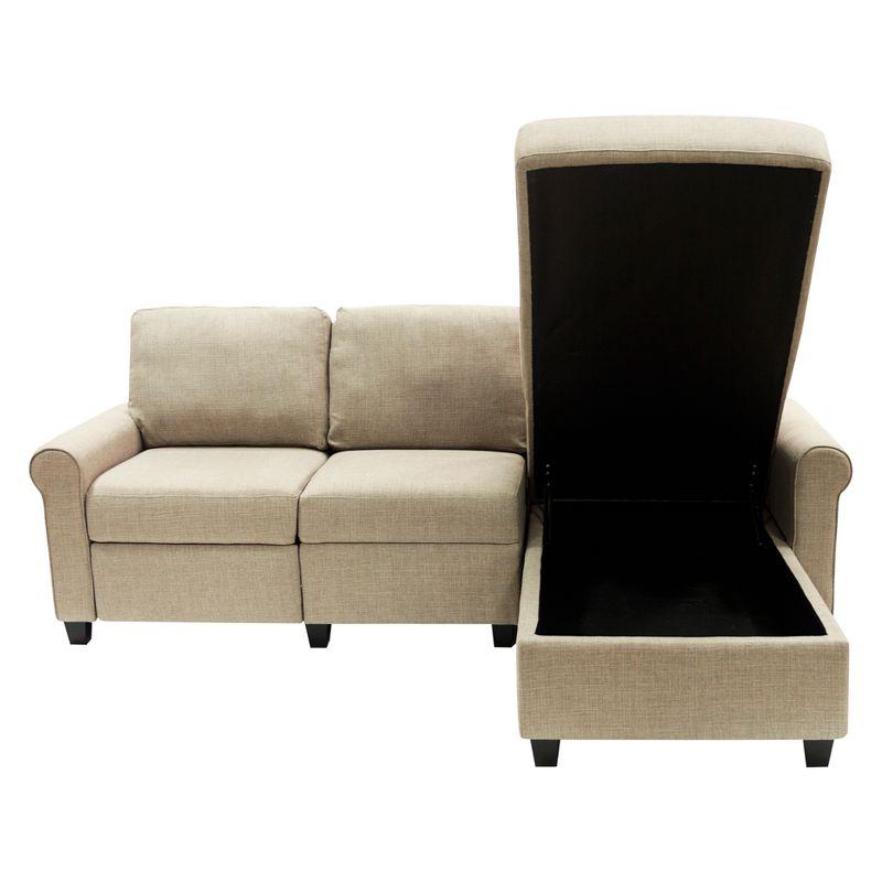Serta Copenhagen Reclining Sectional Sofa with Storage Chaise