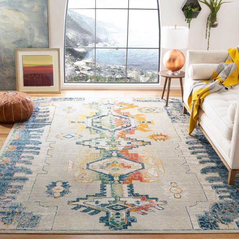 Oriental Splendor Easy-Care Synthetic Multicolor Rug 8' x 10'