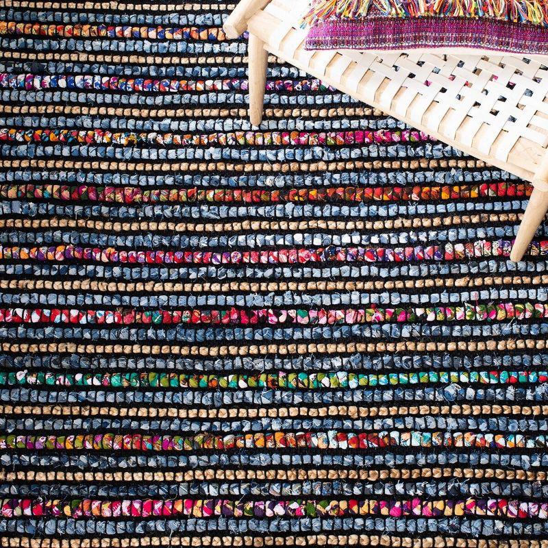 Cape Cod CAP364 Hand Woven Area Rug - Multi/Natural - 6'x6' - Safavieh.