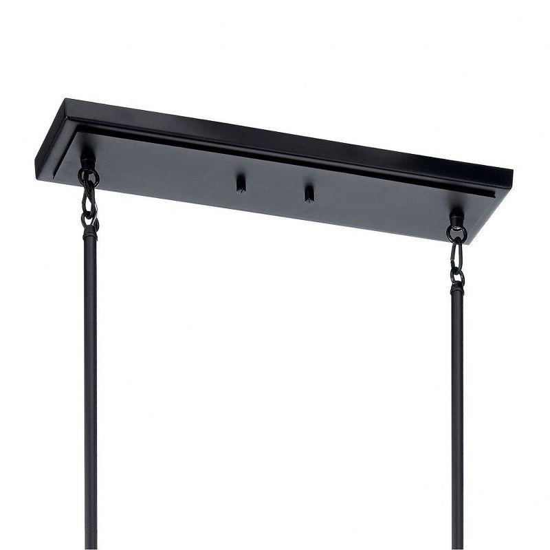 Kitner™ 3 Light Linear Chandelier Black