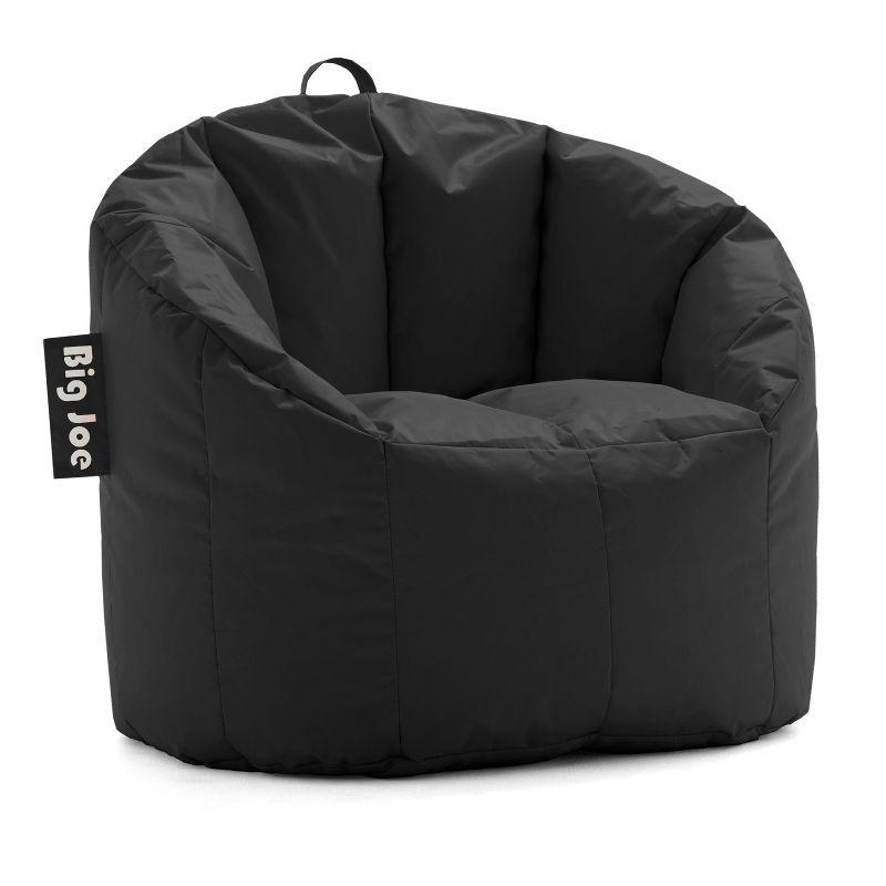 Big Joe Black Nylon Blend Milano Bean Bag Chair