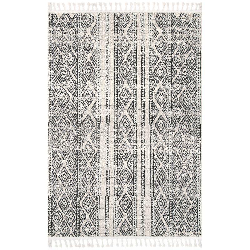 nuLOOM Chenoa Striped Global Tassel Area Rug