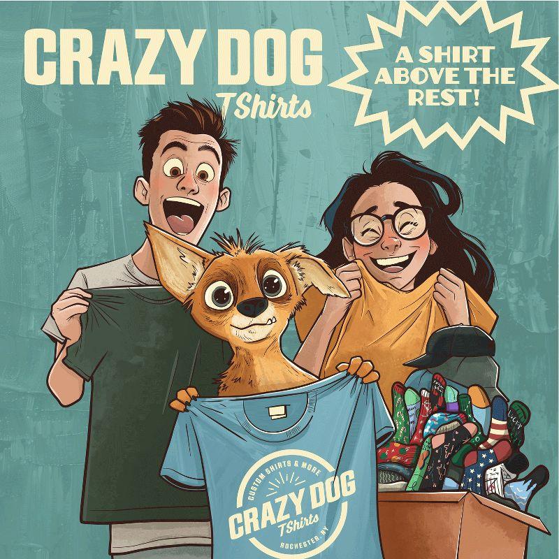 Crazy Dog T-Shirts Emotional Support Beverage Mug Funny Sarcastic Caffeine Lover Novelty Cup-11oz