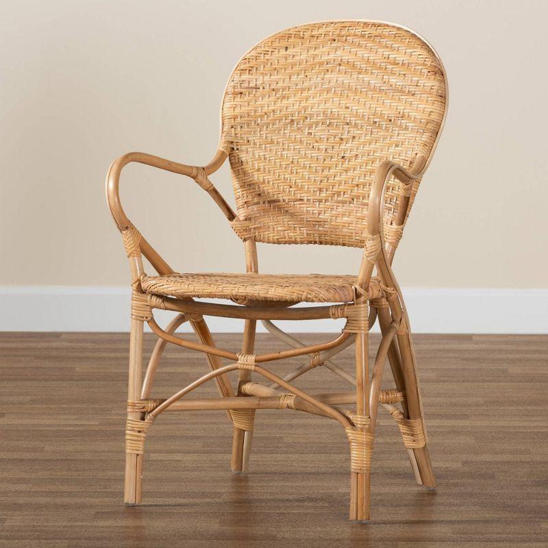 Genna Rattan Dining Chair Set Natural/Brown - bali & pari