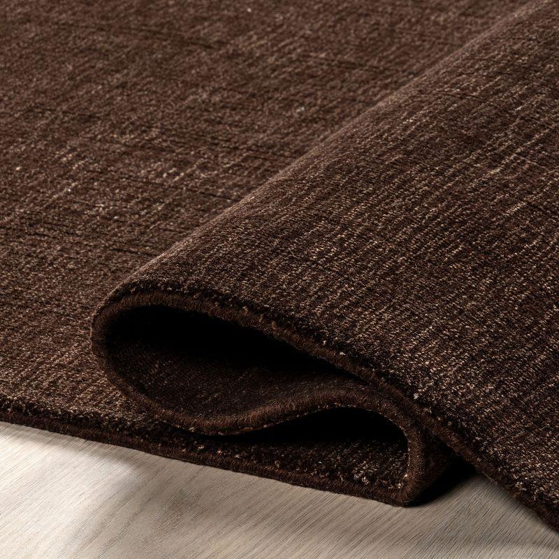 Nuloom Arrel Speckled Wool-Blend Area Rug, 4' x 6', Truffle Brown