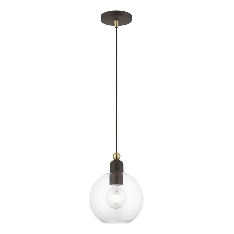 Livex Lighting Downtown 1 - Light Pendant in  Bronze/Antique Brass