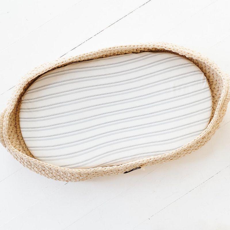 Ely's & Co. Baby Fitted Bassinet Sheet  100% Combed Jersey Cotton   for Baby Boy  2 Pack