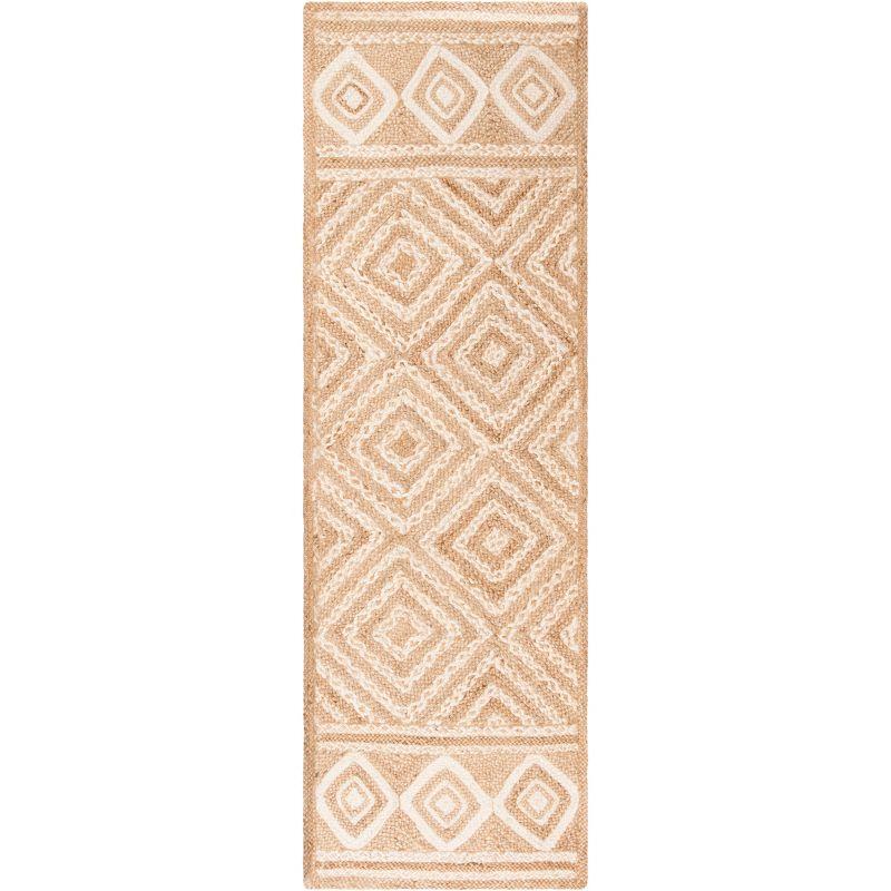 Natural Fiber NF185 Hand Woven Indoor Runner - Natural/Ivory - 2'6"x12' - Safavieh
